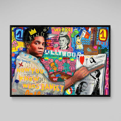 Basquiat Graffiti Wall Art - Luxury Art Canvas