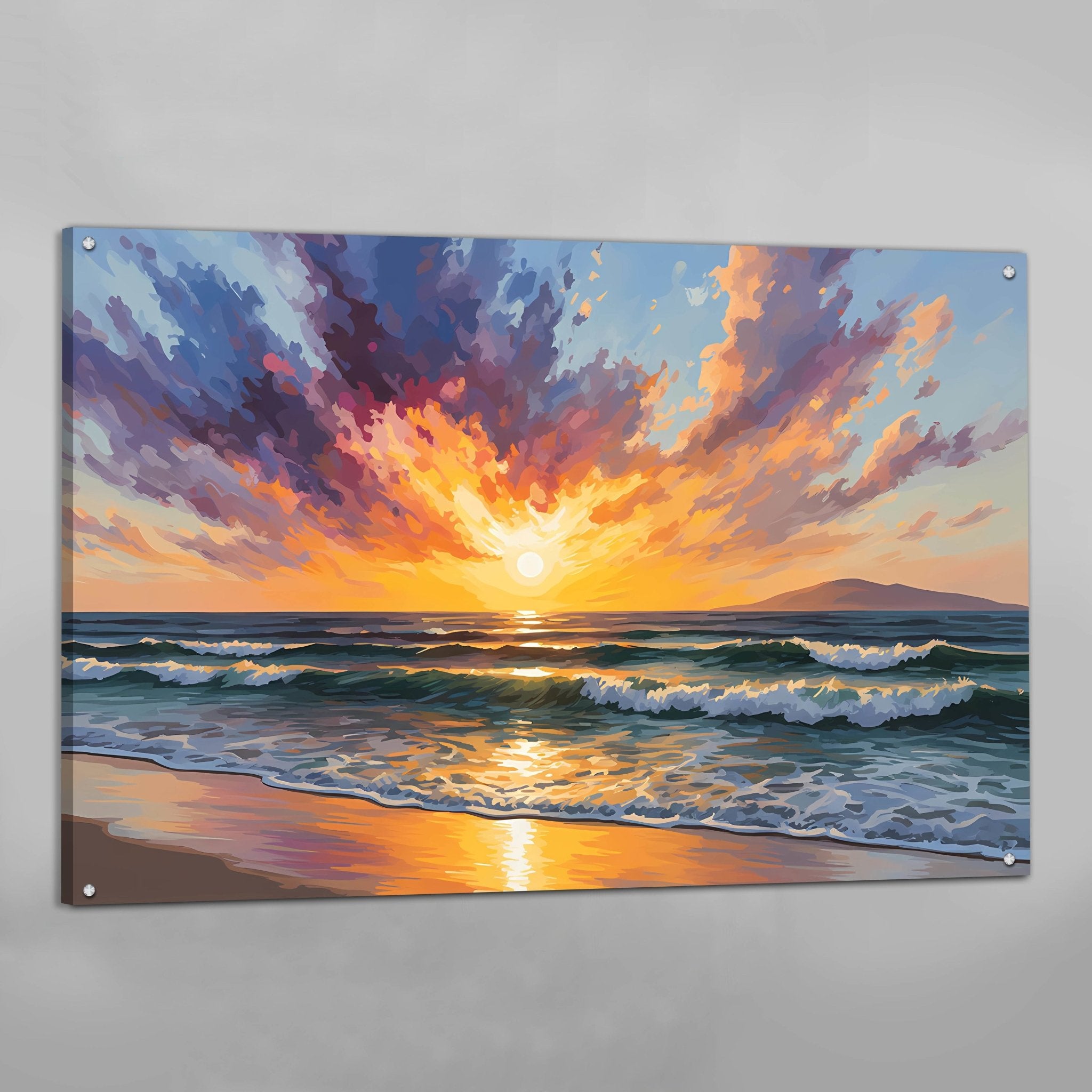 Beach Abstract Wall Art - Luxury Art Canvas