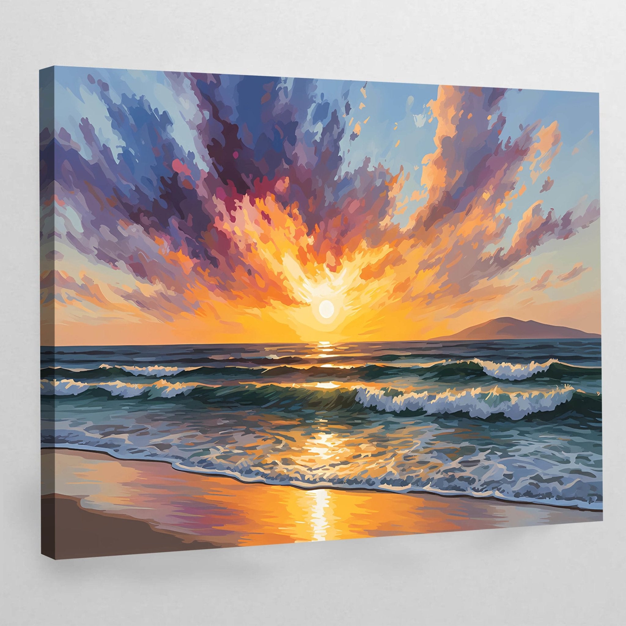 Beach Abstract Wall Art - Luxury Art Canvas