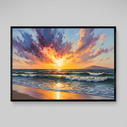 Beach Abstract Wall Art - Luxury Art Canvas