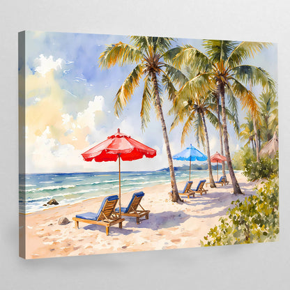 Beach Landscape Wall Art - Luxury Art Canvas