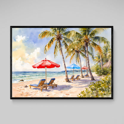 Beach Landscape Wall Art - Luxury Art Canvas