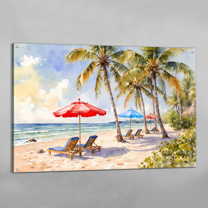 Beach Landscape Wall Art - Luxury Art Canvas
