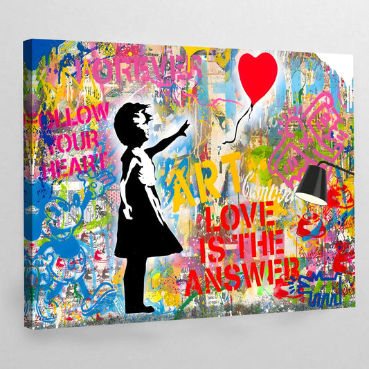 Become The Dream Graffiti Wall Art - Luxury Art Canvas