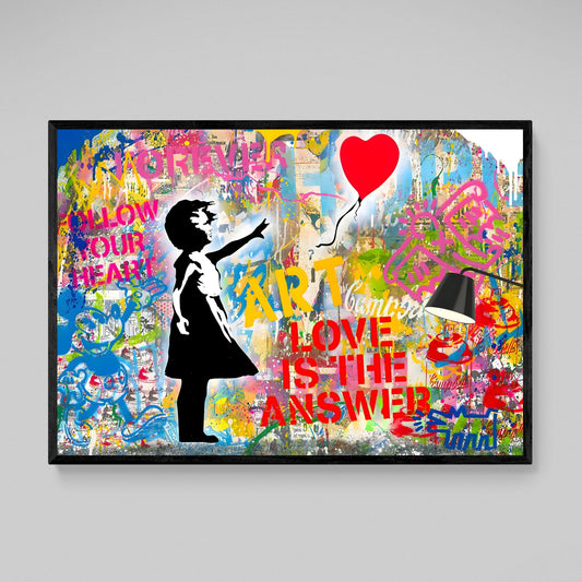 Become The Dream Graffiti Wall Art - Luxury Art Canvas