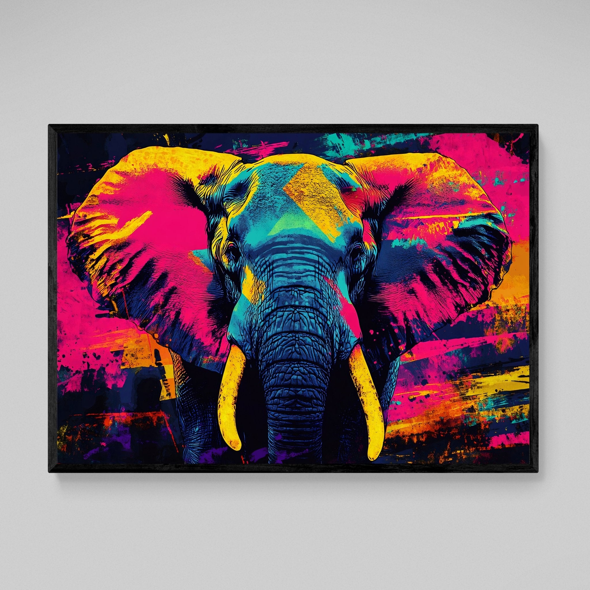 Big Elephant Wall Art - Luxury Art Canvas