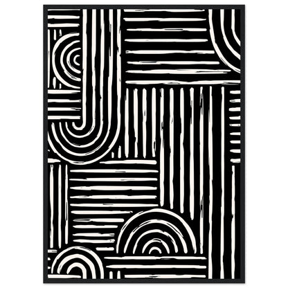 Black and White Abstract Wall Art - Luxury Art Canvas