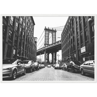 Black and White Brooklyn Bridge Wall Art - Luxury Art Canvas