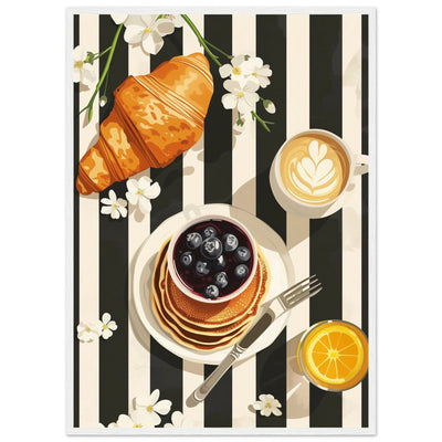 Black And White Kitchen Wall Art - Luxury Art Canvas