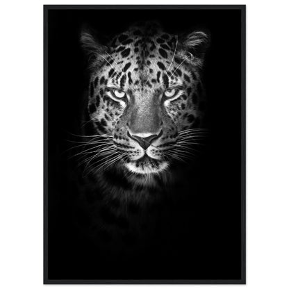 Black and White Leopard Wall Art - Luxury Art Canvas