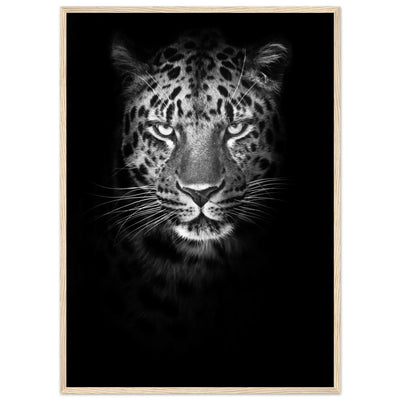 Black and White Leopard Wall Art - Luxury Art Canvas