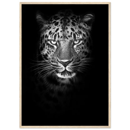 Black and White Leopard Wall Art - Luxury Art Canvas