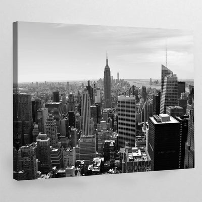 Black and White Manhattan New York Wall Art - Luxury Art Canvas