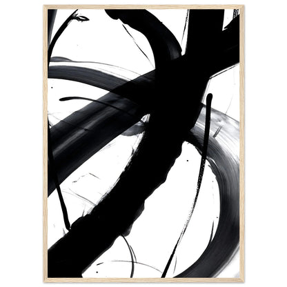 Black and White Wall Art Abstract - Luxury Art Canvas