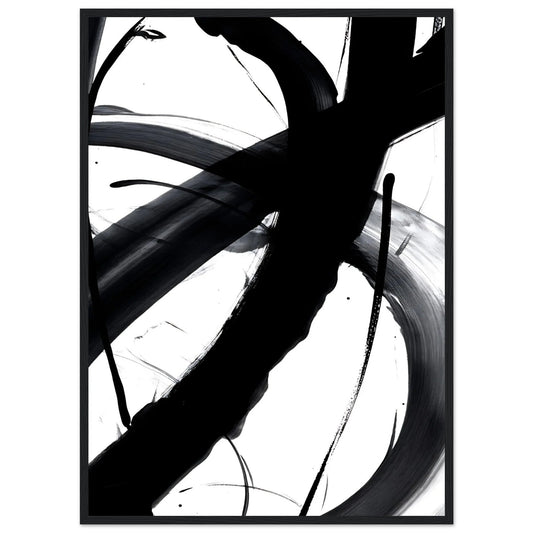 Black and White Wall Art Abstract - Luxury Art Canvas