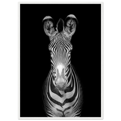 Black and White Zebra Wall Art - Luxury Art Canvas