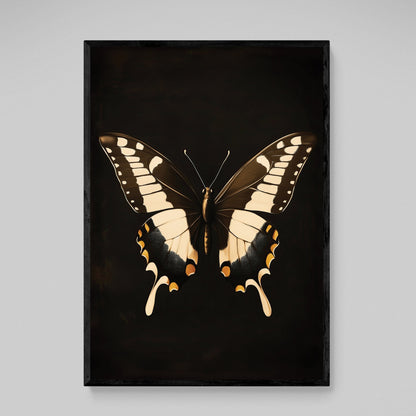 Black Butterfly Wall Art - Luxury Art Canvas
