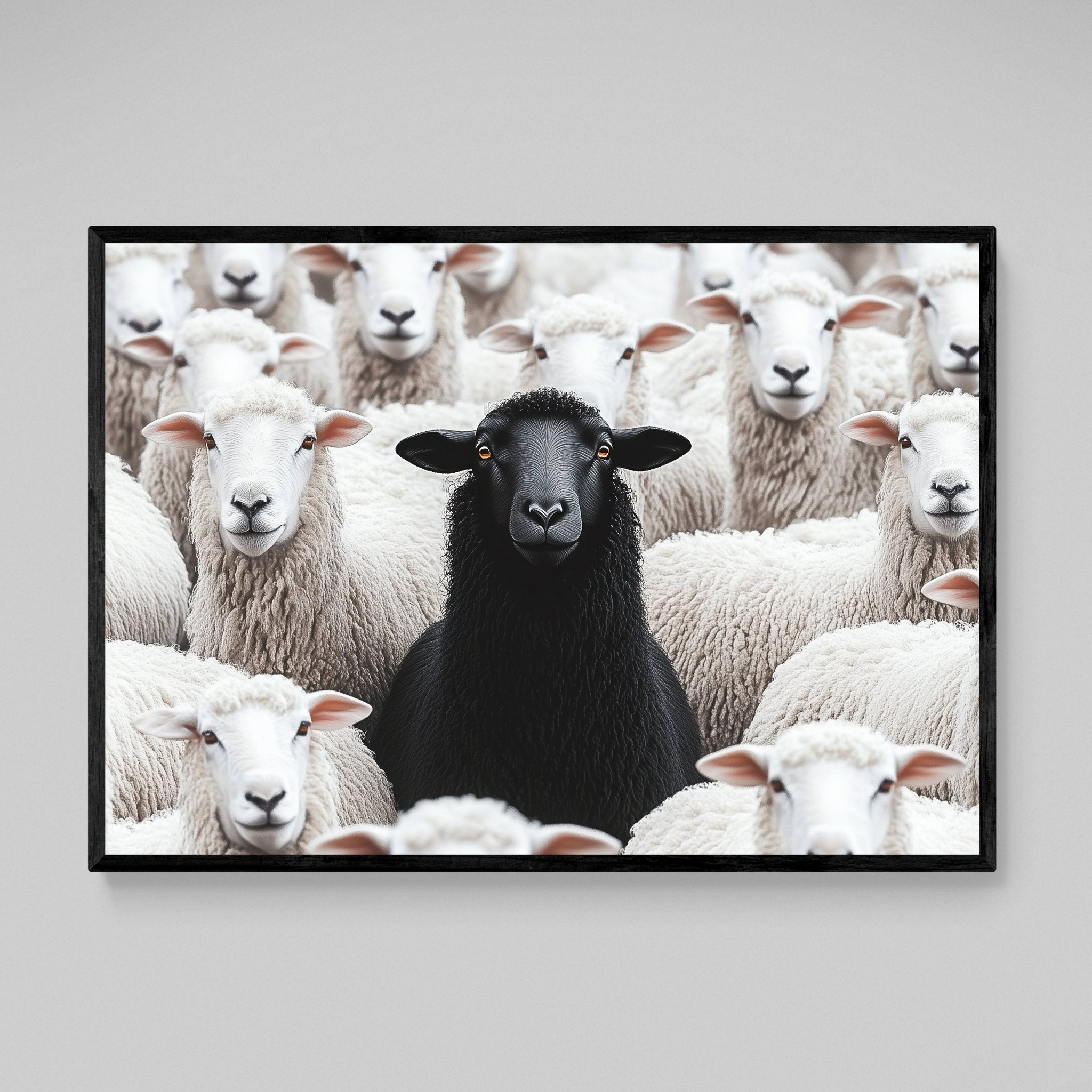 Black Sheep Wall Art - Luxury Art Canvas