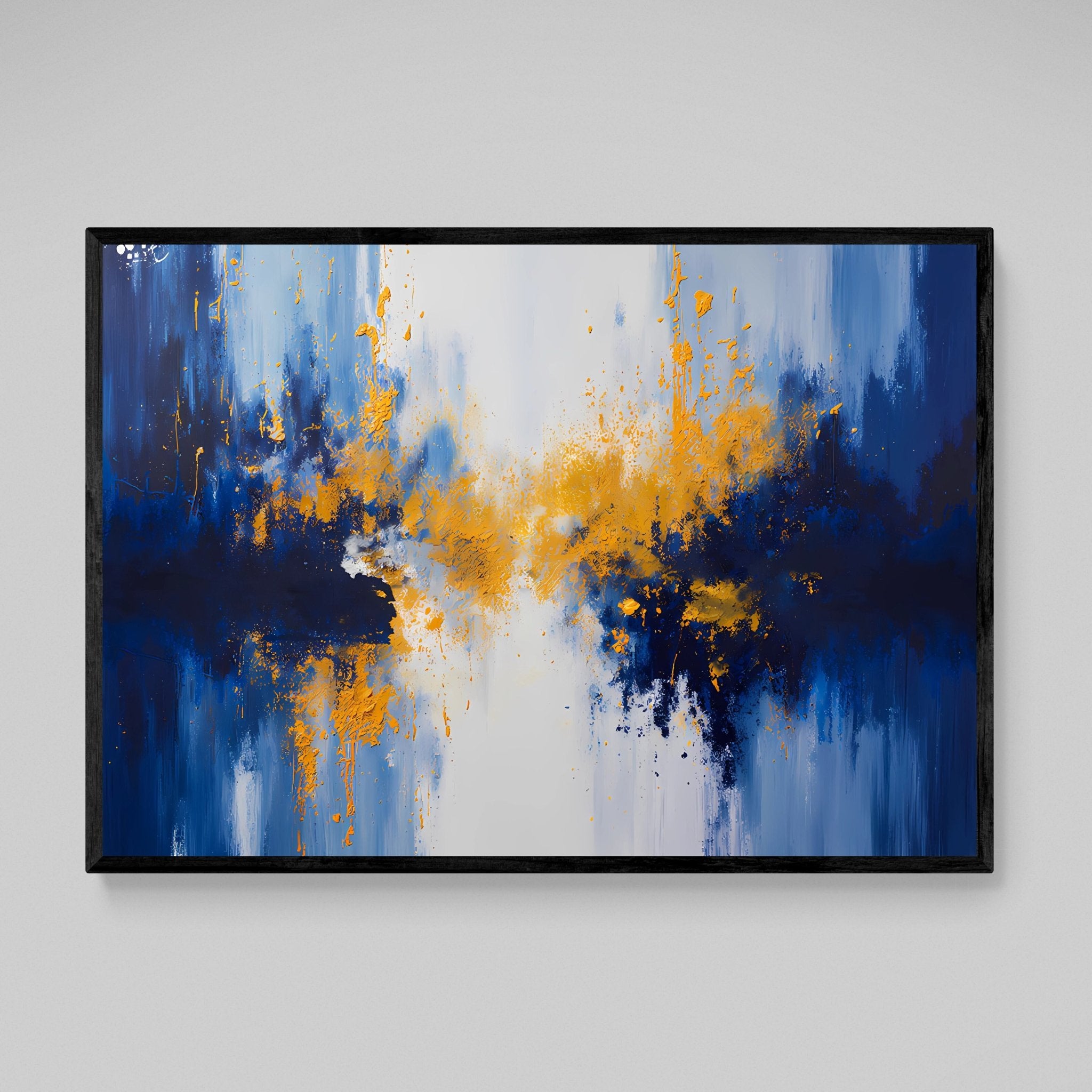Blue Abstract Canvas - Luxury Art Canvas