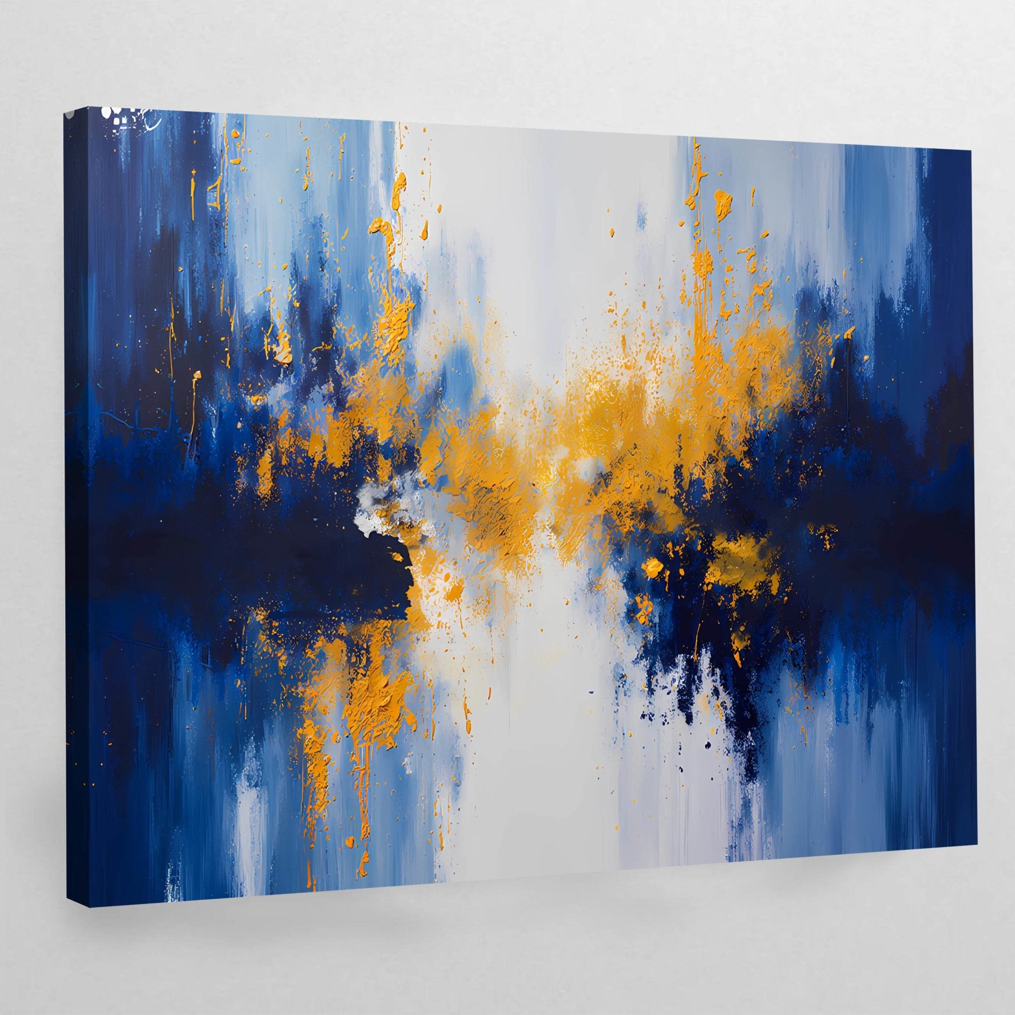 Blue Abstract Canvas - Luxury Art Canvas