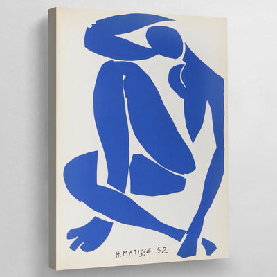 Blue Nude Matisse Wall Art - Luxury Art Canvas