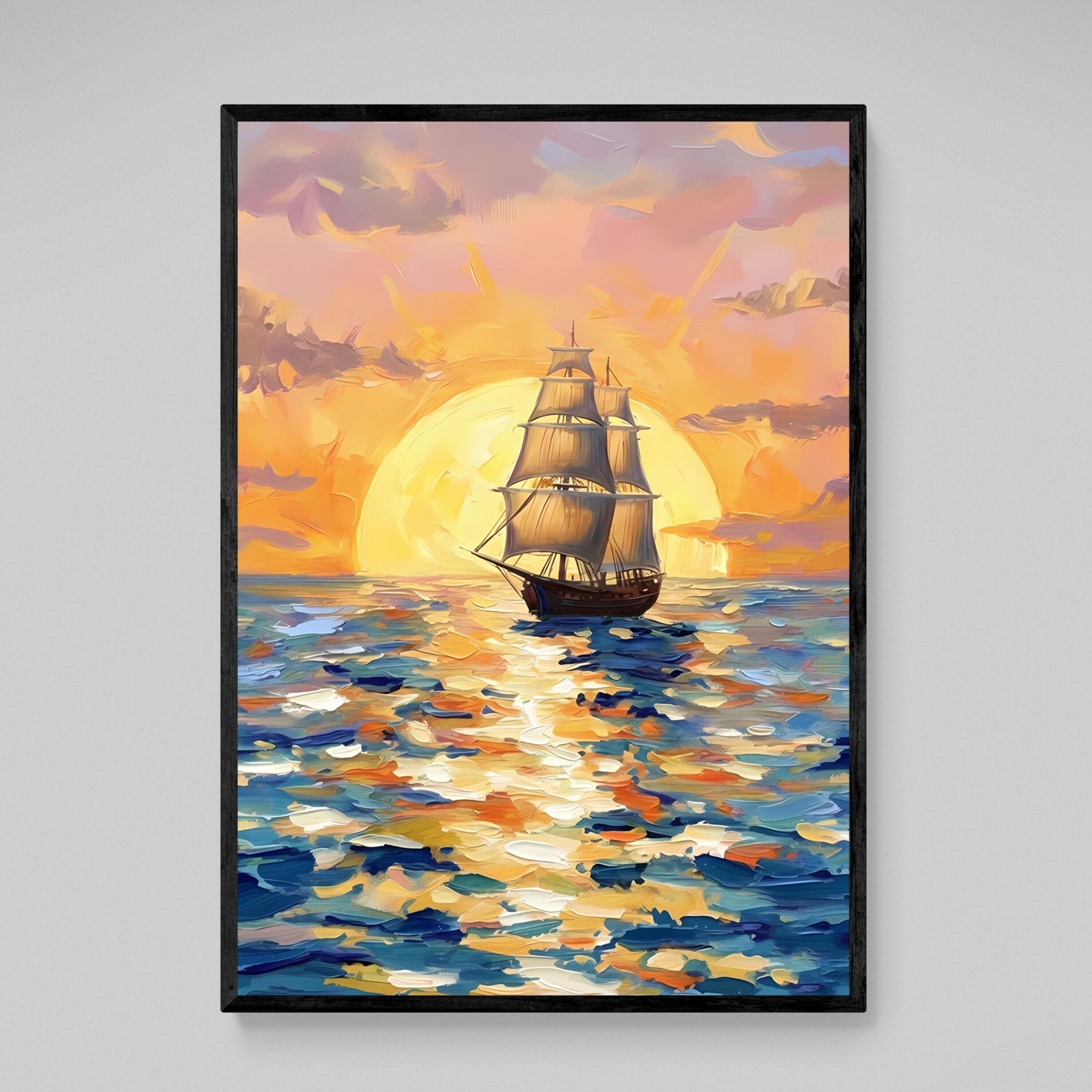Boat Abstract Canvas - Luxury Art Canvas