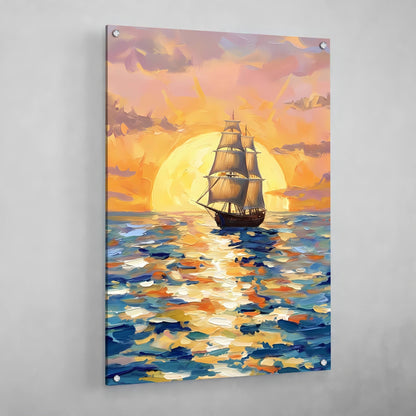 Boat Abstract Canvas - Luxury Art Canvas