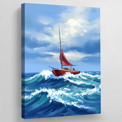 Boat Abstract Wall Art - Luxury Art Canvas