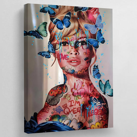 Brigitte Bardot Pop Art Canvas - Luxury Art Canvas