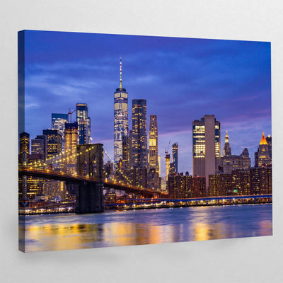 Brooklyn Bridge Manhattan New York Wall Art - Luxury Art Canvas