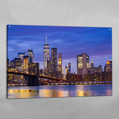 Brooklyn Bridge Manhattan New York Wall Art - Luxury Art Canvas