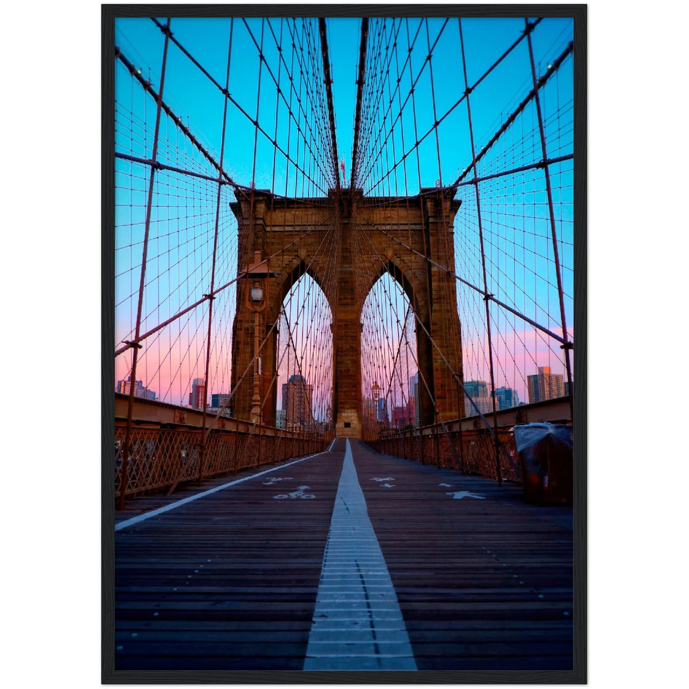 Brooklyn Bridge Sunset Wall Art - Luxury Art Canvas