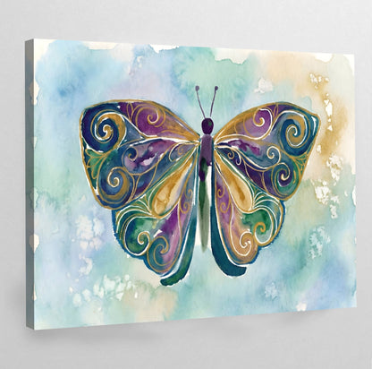 Butterfly Wall Art - Luxury Art Canvas