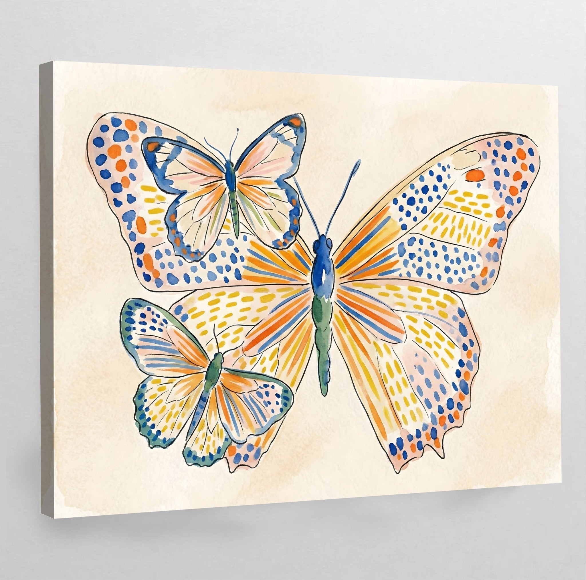 Canvas Butterfly Wall Art - Luxury Art Canvas