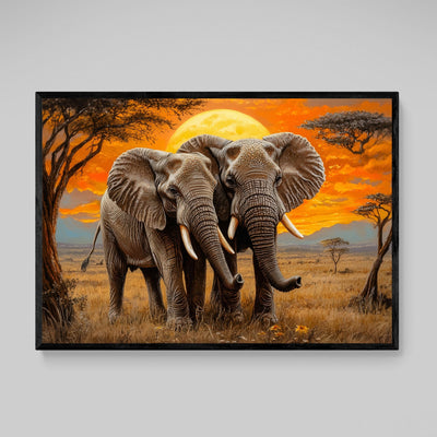 Canvas Wall Art Elephant - Luxury Art Canvas