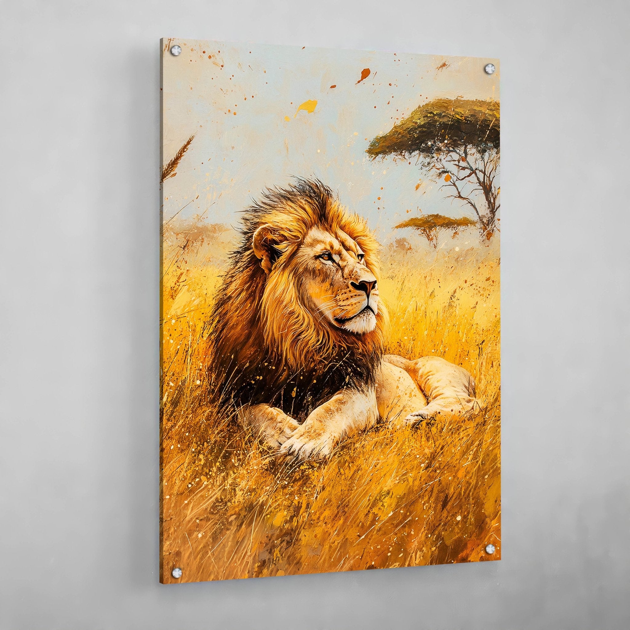 Canvas Wall Art Lion - Luxury Art Canvas