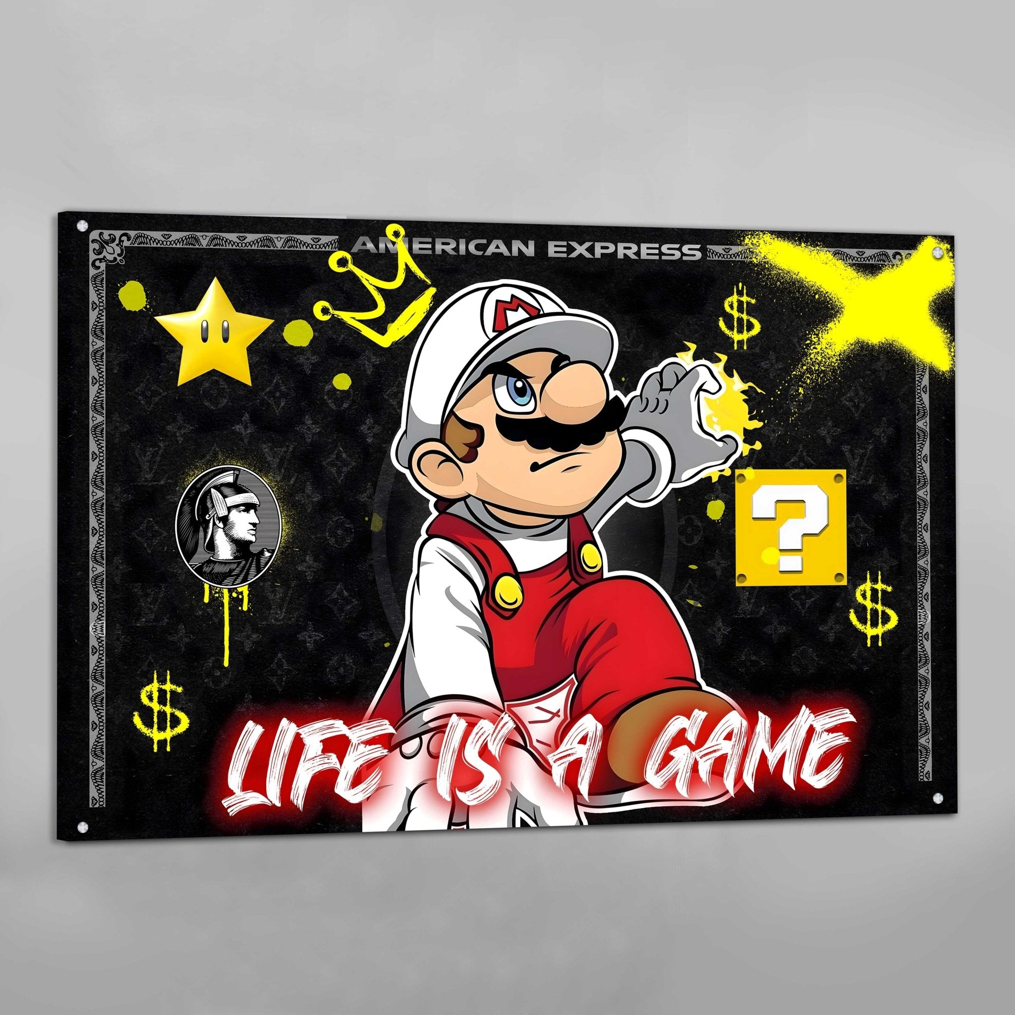 Cartoon American Express Wall Art - Luxury Art Canvas