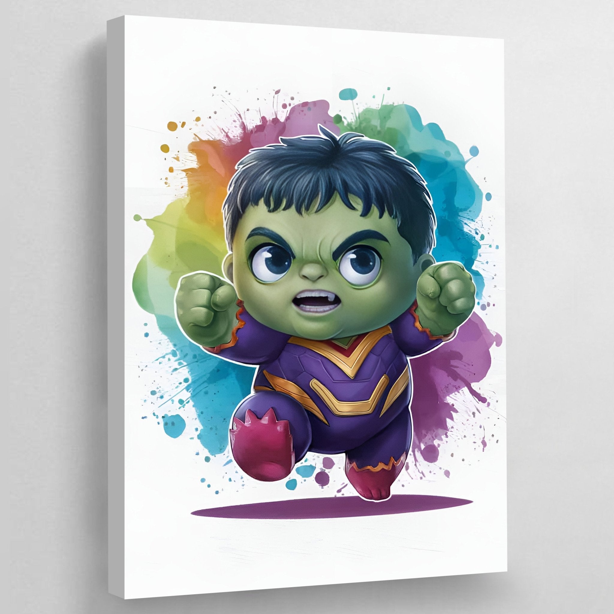 Cartoon Superhero Nursery Wall Art - Luxury Art Canvas