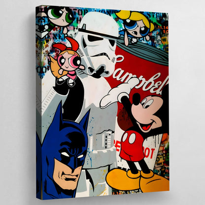 Cartoon Wall Art - Luxury Art Canvas