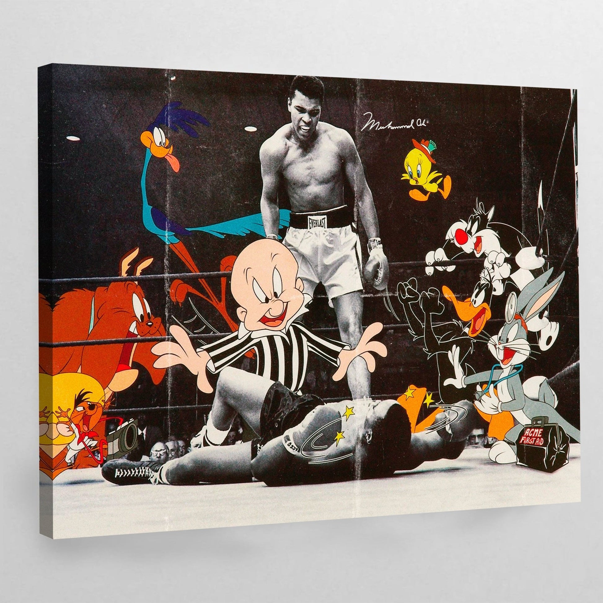 Cartoons Boxing Wall Art - Luxury Art Canvas