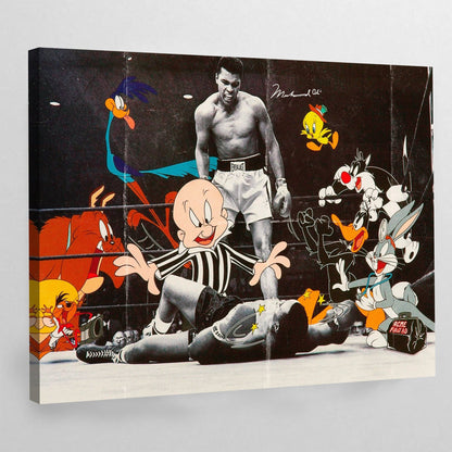 Cartoons Boxing Wall Art - Luxury Art Canvas