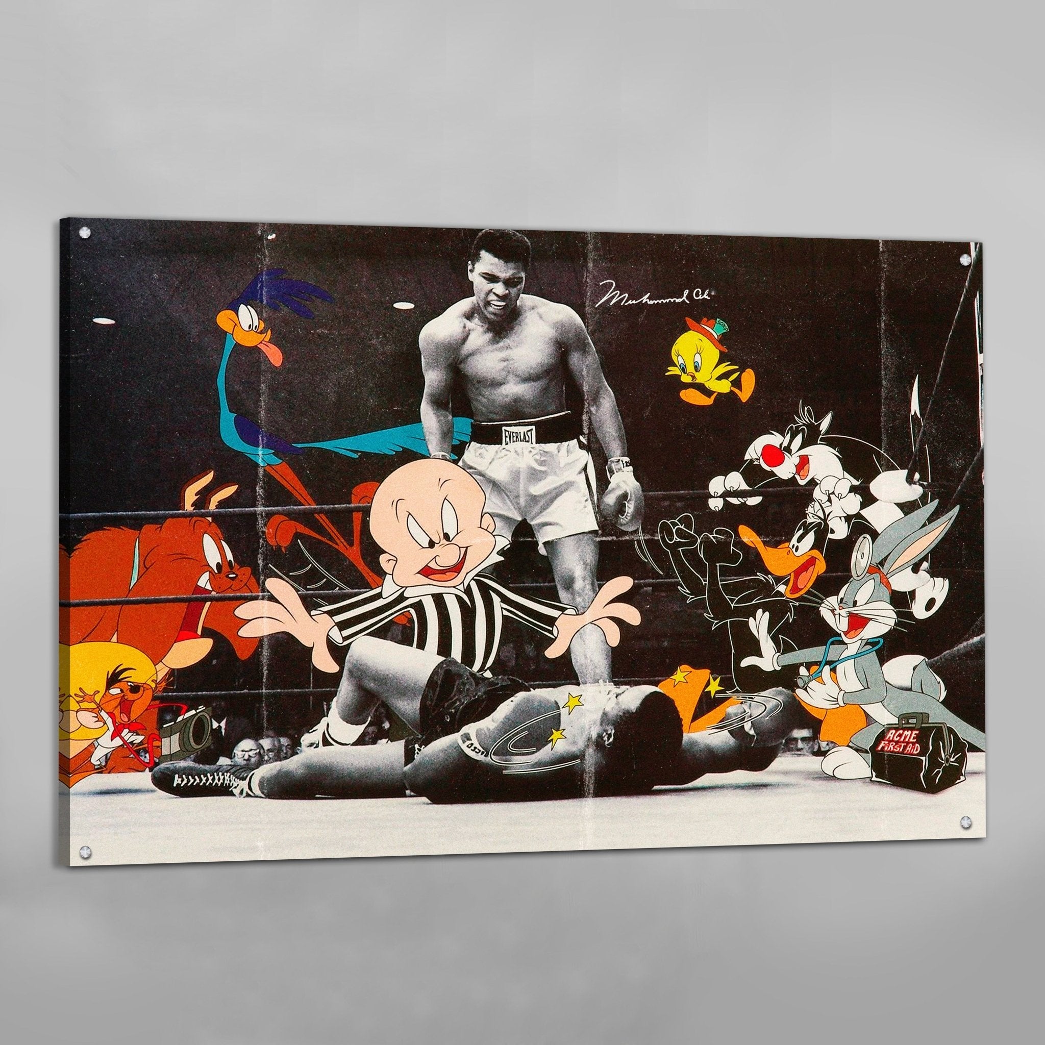 Cartoons Boxing Wall Art - Luxury Art Canvas