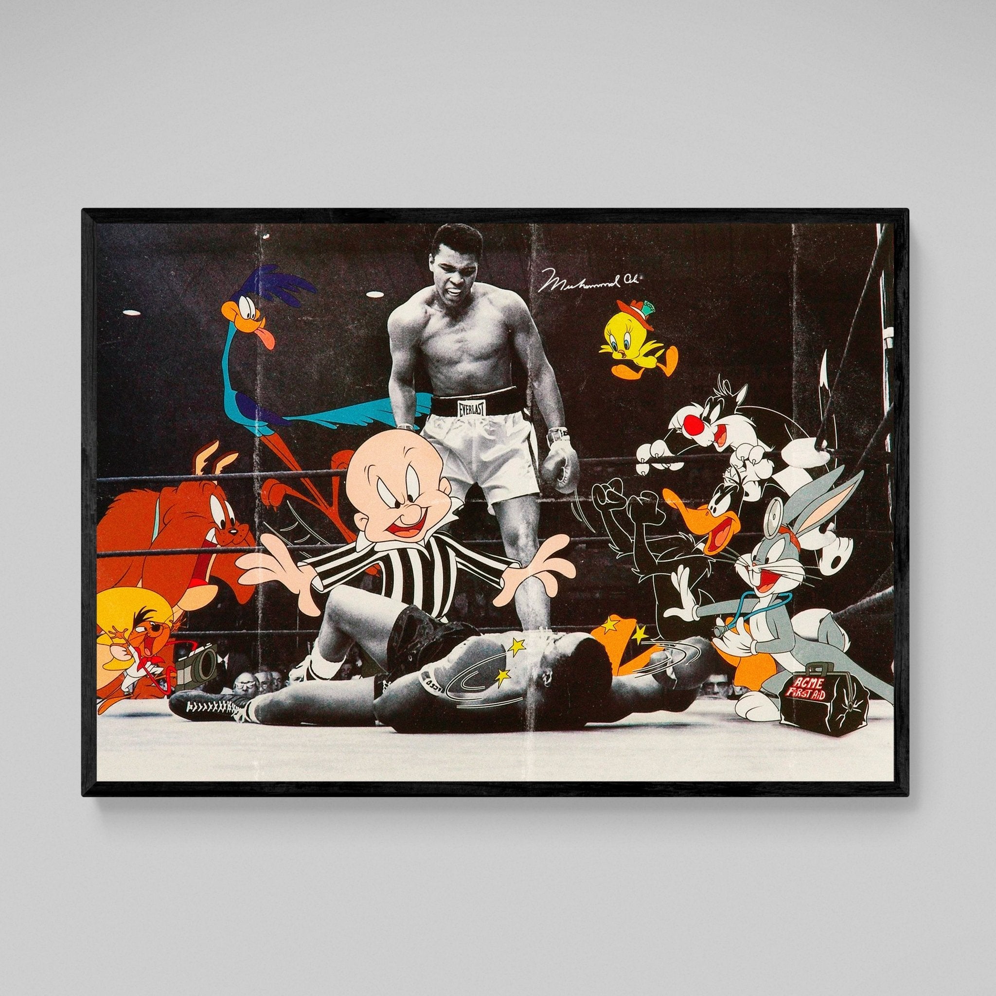 Cartoons Boxing Wall Art - Luxury Art Canvas