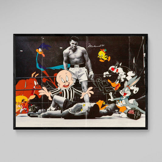 Cartoons Boxing Wall Art - Luxury Art Canvas