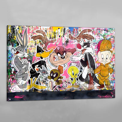 Cartoons Graffiti Wall Art - Luxury Art Canvas