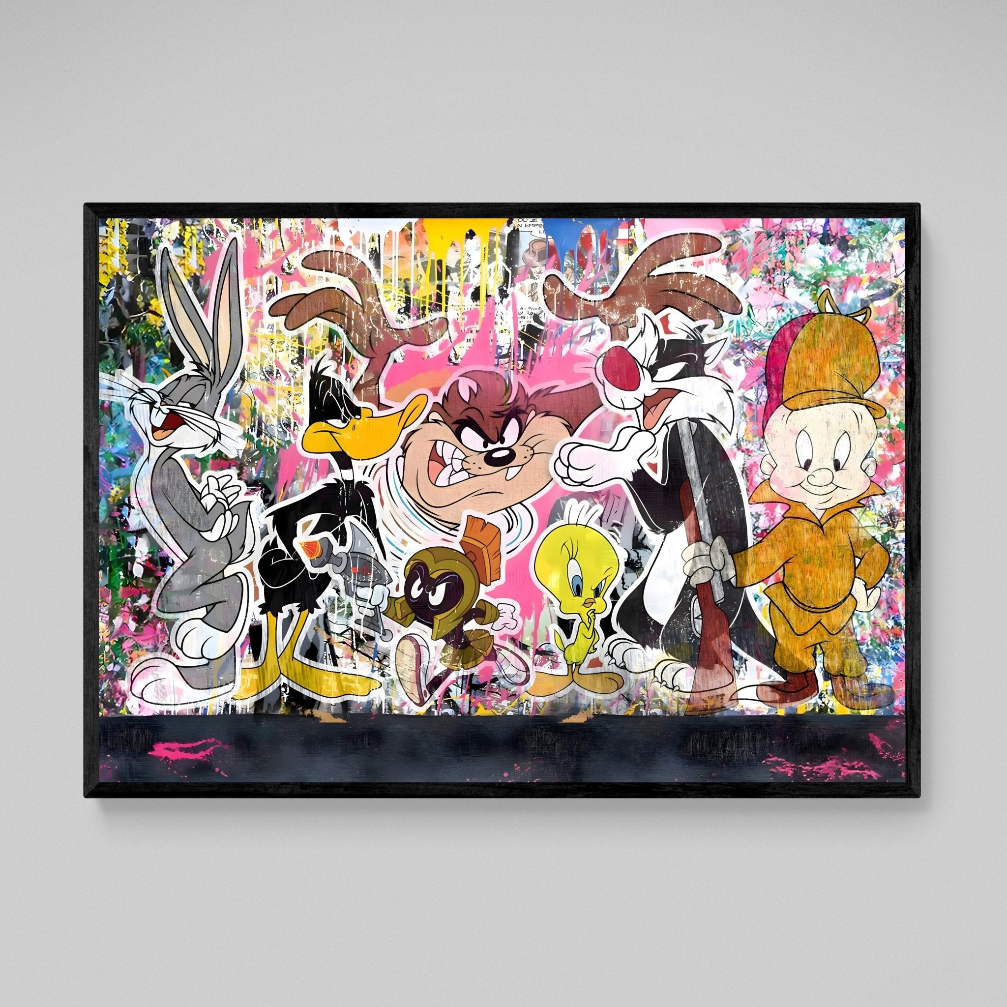 Cartoons Graffiti Wall Art - Luxury Art Canvas