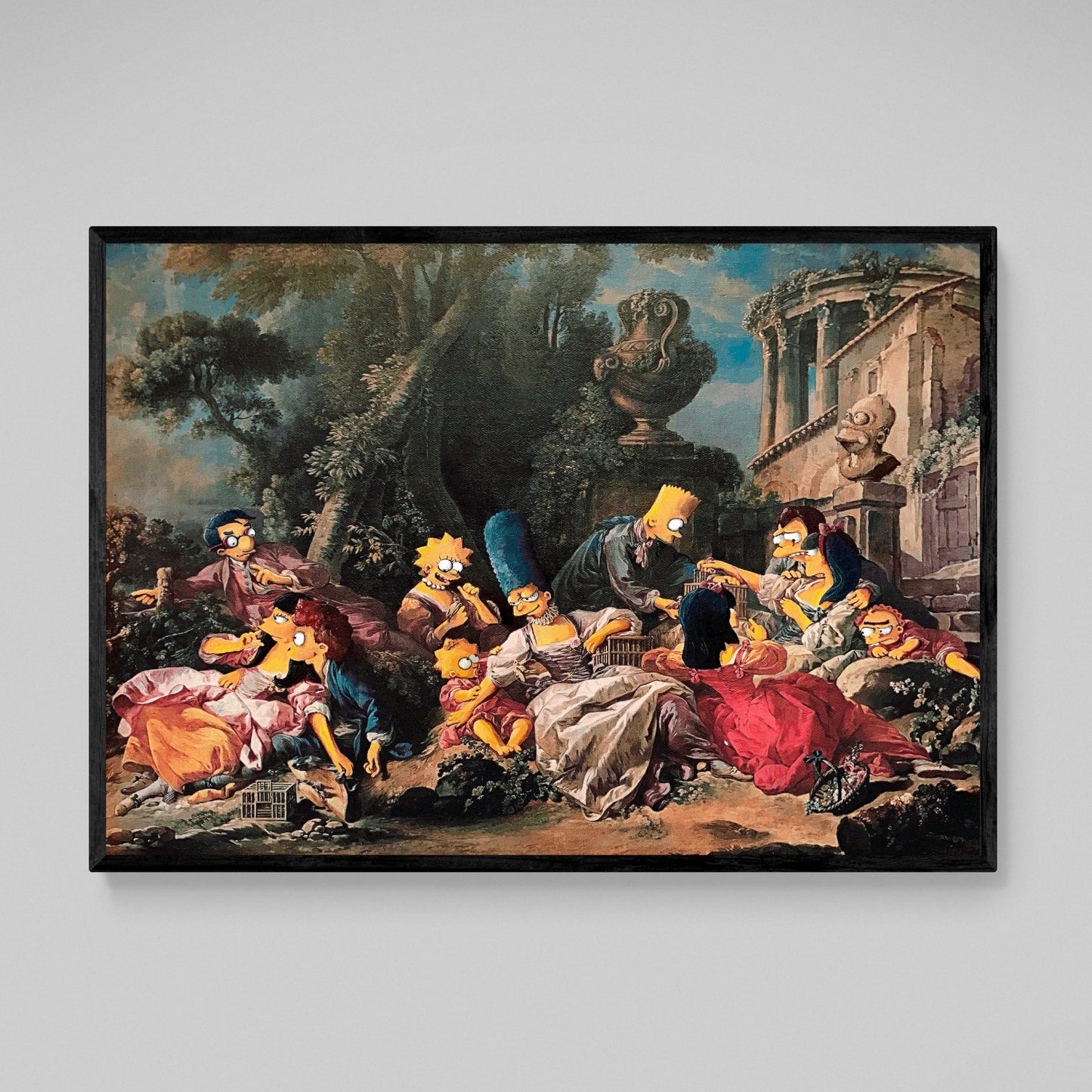 Cartoons Renaissance Wall Art - Luxury Art Canvas