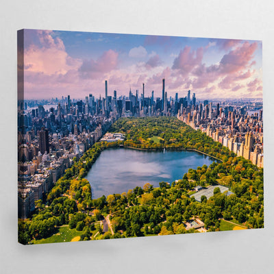 Central Park View New York Wall Art - Luxury Art Canvas