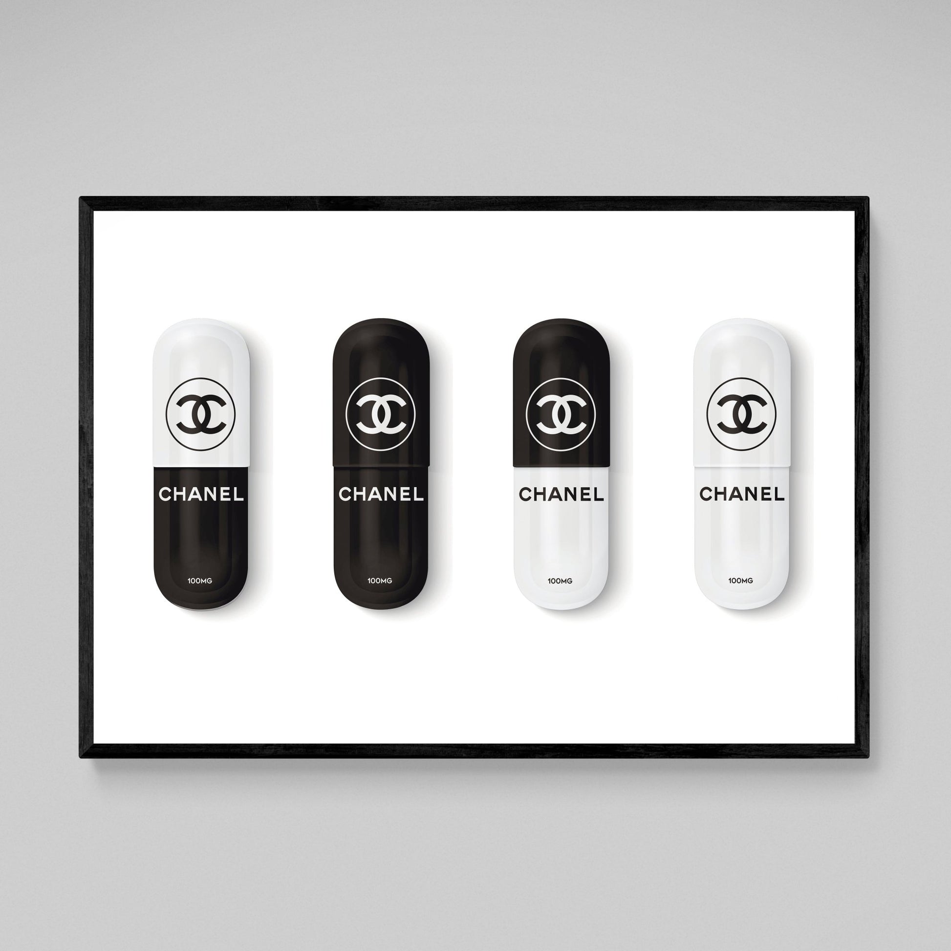 Chanel Pills Wall Art - Luxury Art Canvas