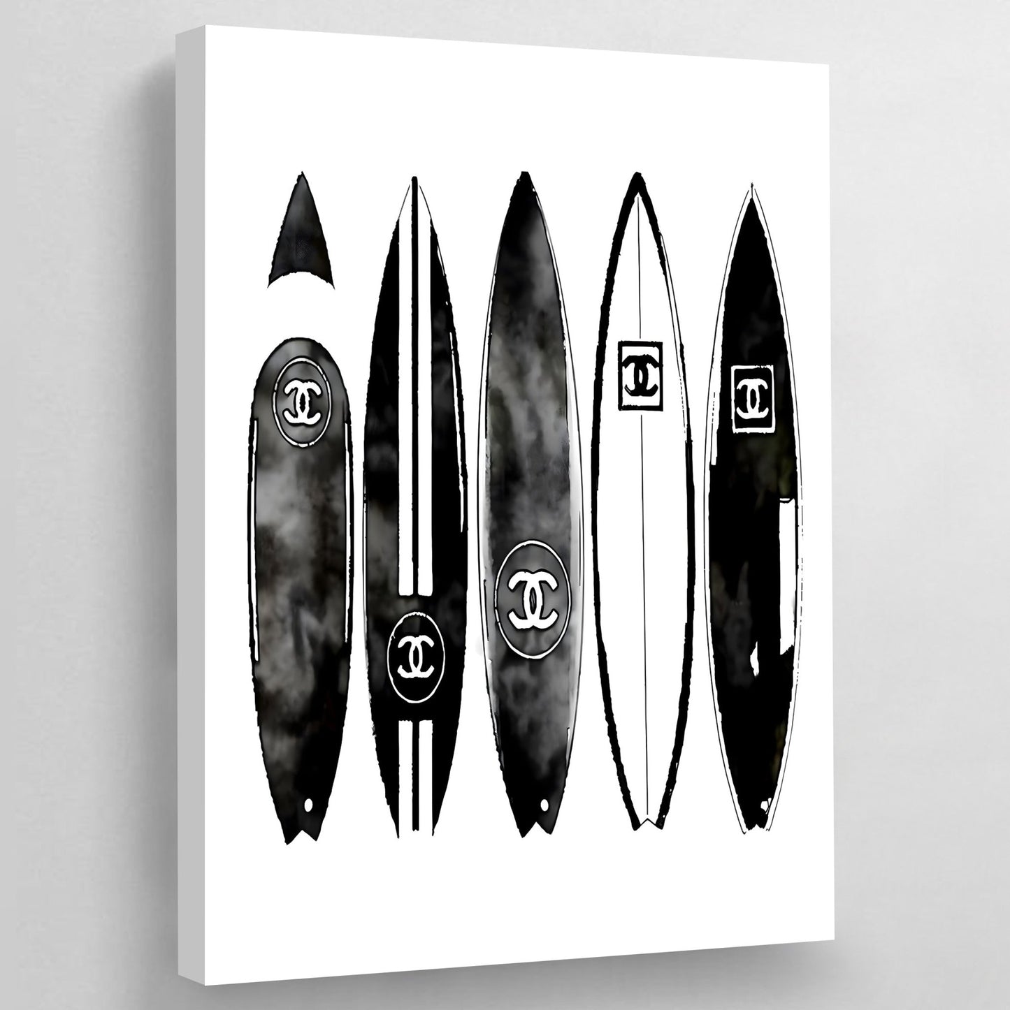 Chanel Surf Poster - Luxury Art Canvas